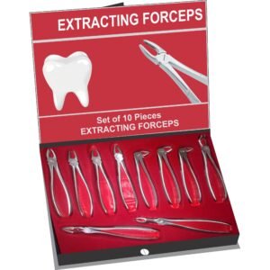 Extracting Forceps English Set of 10 Pieces