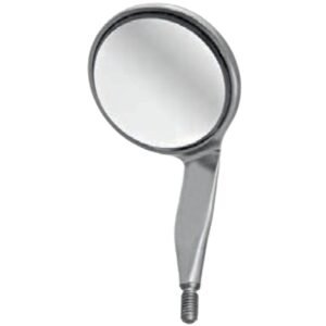 Double Side Mouth Mirrors Rhodium 22mm