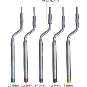 Set of 5 Pieces Concaves Curved