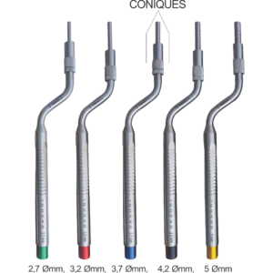 Set of 5 Pieces Coniques Curved