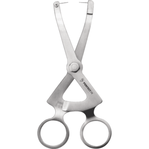 Osteometer Measuring Forceps For Jaw Ridge Width measurement, scale on both sides, rustfree, autoclavic