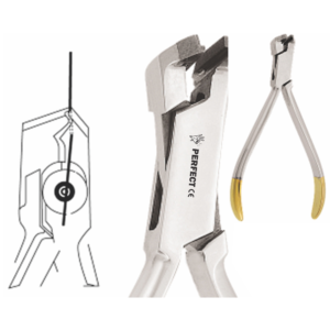 Small Fluch-cut distal and cutting Pliers T.C with safety hold fitted with un-breakable, corrosion resistant and durable stainless steel tips 13cm