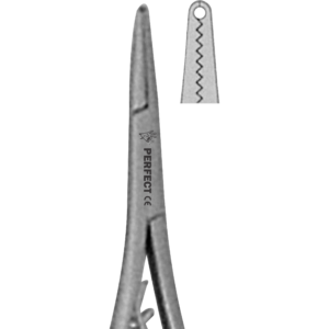 Mathieu Elastomeric ligature placing forceps with groove 14cm