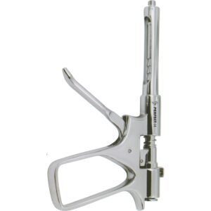 1.8ml Pistol-Ject injects 0.20ml with every click Lever action for high injection pressure