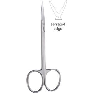 Iris Scissors large rings, straight, 11.5cm