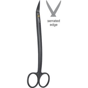 Dean, Scissors T.C Super Cut Black Titanium Coated 17cm