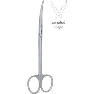 Metzenbaum Operating Scissors, Standard# 1, B/B, curved, 14cm